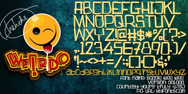 Boogie Wee Wee Font - Featured Image