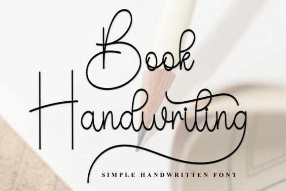 Book Handwriting Font - Featured Image