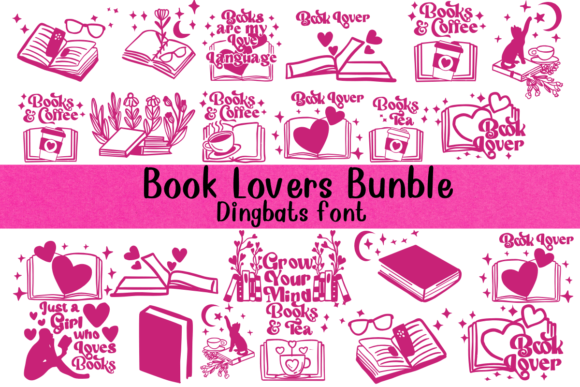 Book Lovers Bundle Font - Featured Image