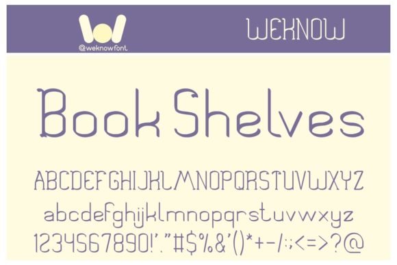 Book Shelves Font - Featured Image