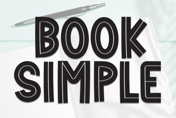 Book Simple Font - Featured Image