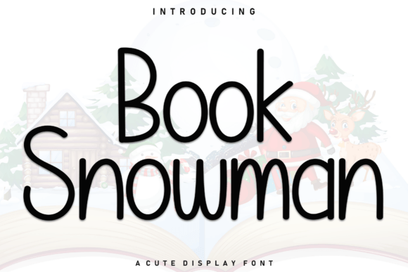 Book Snowman Font - Featured Image