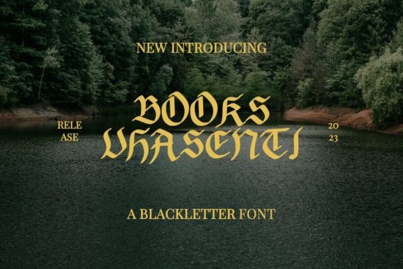 Books Vhasenti Font - Featured Image
