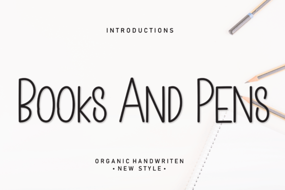 Books and Pens Font - Featured Image
