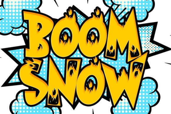 Boom Snow Font - Featured Image