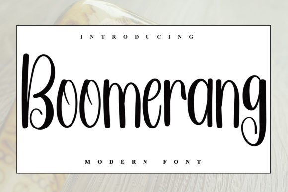 Boomerang Font - Featured Image