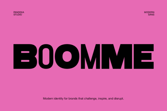 Boomme Font - Featured Image