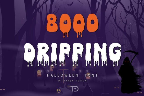 Booo Dripping Font - Featured Image