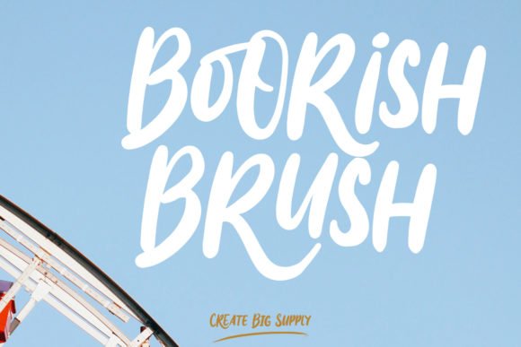 Boorish Brush Font - Featured Image