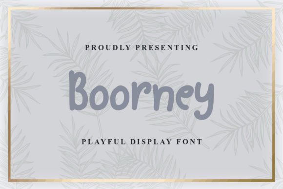 Boorney Font - Featured Image