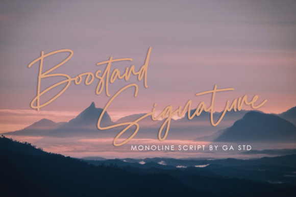 Boostard Signature Font - Featured Image