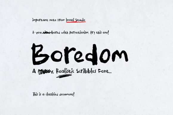 Boredom Font - Featured Image