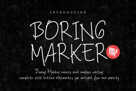 Boring Marker Font - Featured Image