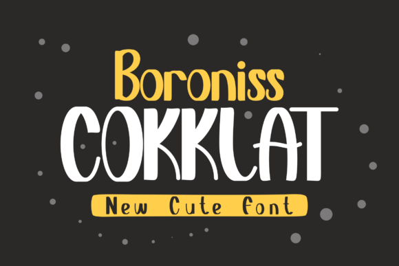 Boroniss Cokklat Font - Featured Image