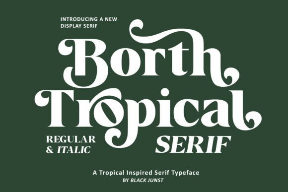 Borth Tropical Font - Featured Image