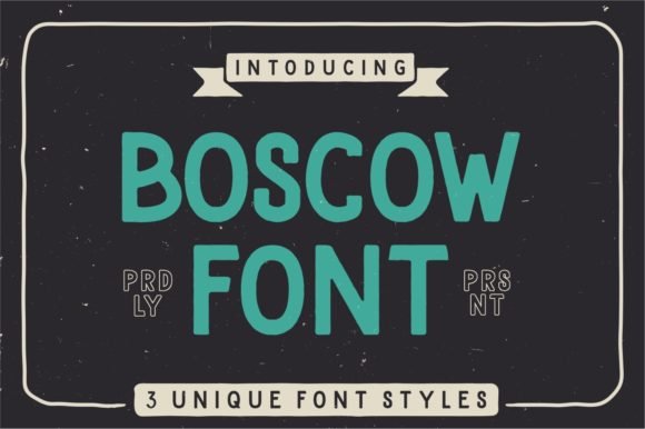 Boscow Font - Featured Image