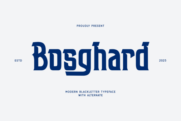 Bosghard Font - Featured Image