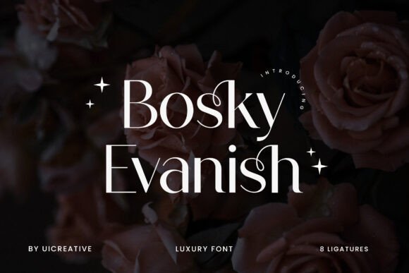 Bosky Evanish Font - Featured Image