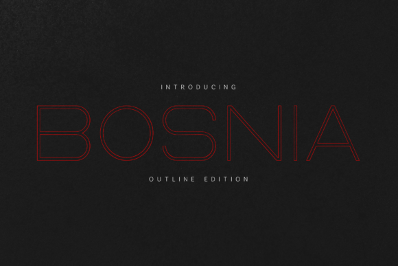 Bosnia Outline Edition Font - Featured Image