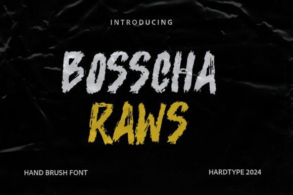 Bosscha Raws Font - Featured Image