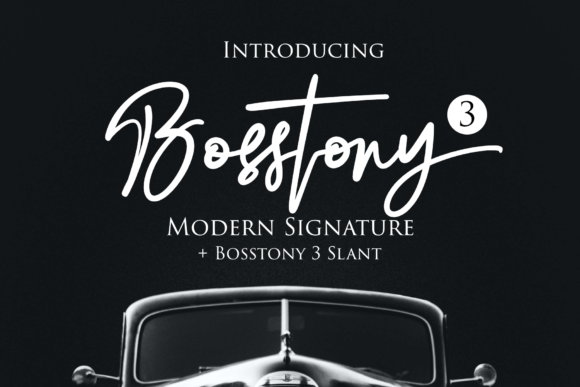 Bosstony 3 Font - Featured Image