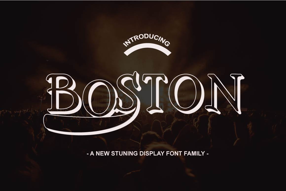 Boston Family Font Font - Featured Image