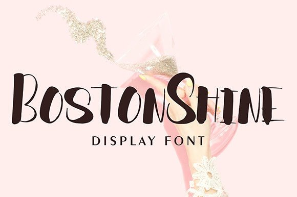 Boston Shine Font - Featured Image
