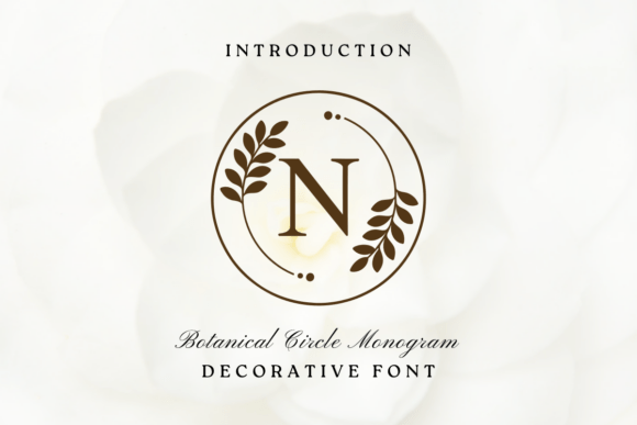 Botanical Circle Monogram Font - Featured Image
