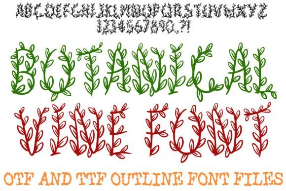 Botanical Vine Font - Featured Image