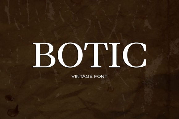 Botic Font - Featured Image