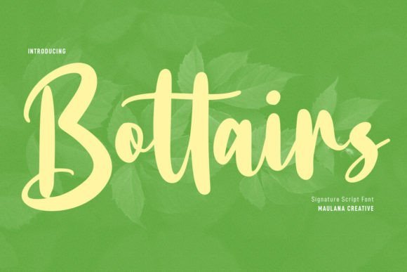 Bottairs Font - Featured Image