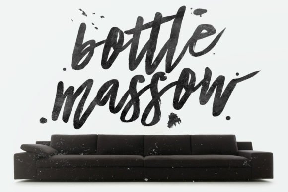 Bottle Massow Font - Featured Image