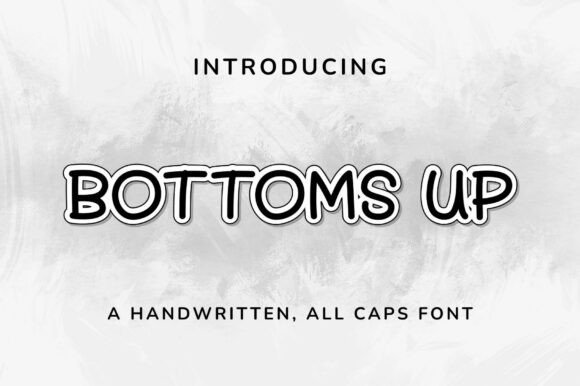 Bottoms Up Font - Featured Image