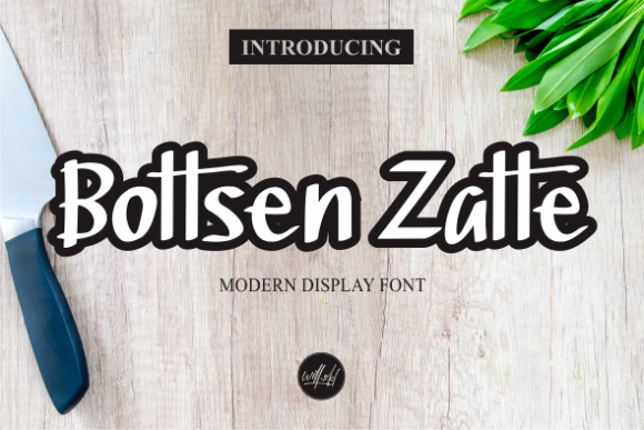 Bottsen Zatte Font - Featured Image
