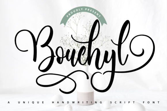 Bouchyl | Unique Handwriting Script Font Font - Featured Image