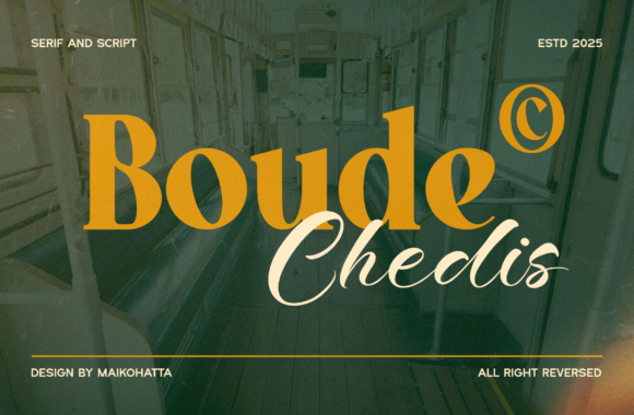 Boude Chedis Font - Featured Image