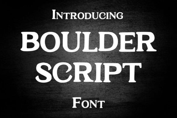 Boulder Script Font - Featured Image