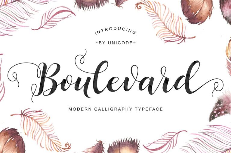 Boulevard Script Font - Featured Image