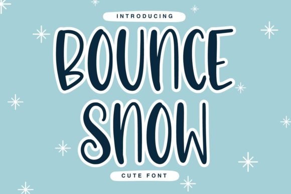 Bounce Snow Font - Featured Image