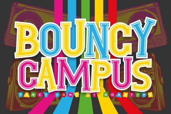 Bouncy Campus Font - Featured Image