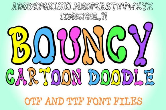 Bouncy Cartoon Doodle Font - Featured Image
