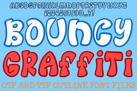 Bouncy Graffiti Font - Featured Image