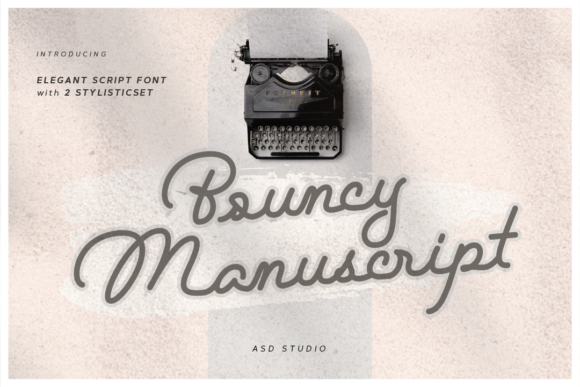 Bouncy Manuscript Font - Featured Image