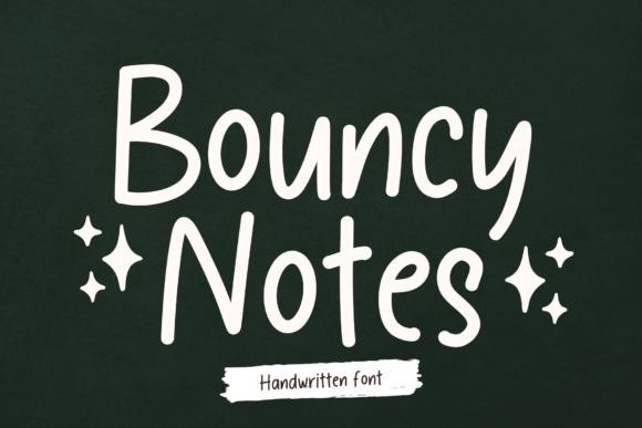 Bouncy Notes Font - Featured Image