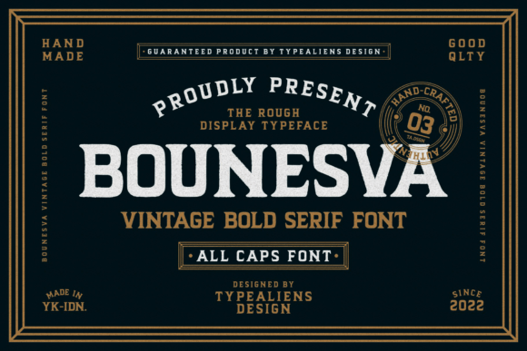 Bounesva Font - Featured Image