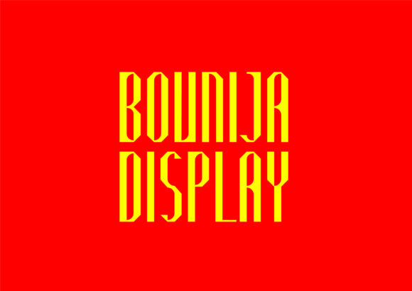 Bounija Display Font - Featured Image