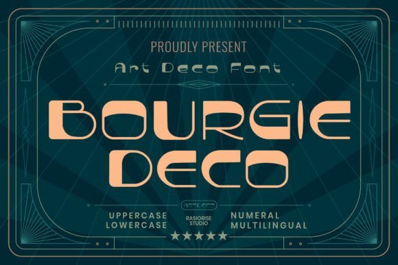 Bourgie Deco Font - Featured Image
