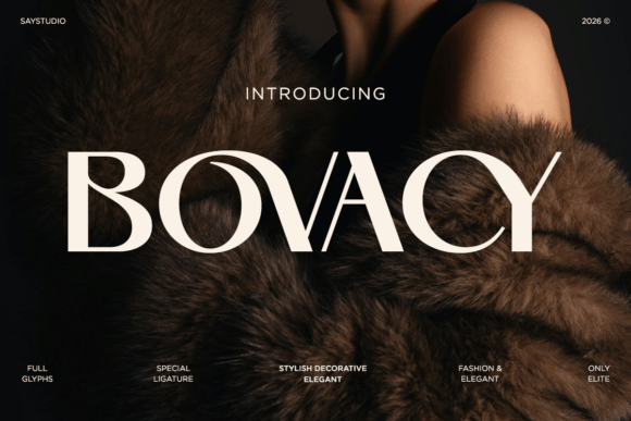 Bovacy Font - Featured Image