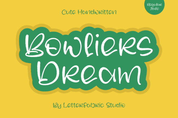 Bowliers Dream Font - Featured Image