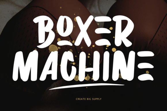 Boxer Machine Font - Featured Image